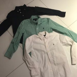Three Ralph Lauren Polo Shirts - Boys Size 8!